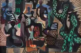 Carnaval by Di Cavalcanti, 1957, oleo sobre tela, offered Jun 2019