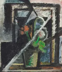 Aldo Bonadei, Vaso de Flores, 1943, óleo sobre tela