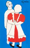Djanira da Motta e Silva, Casal, guache sobre papel