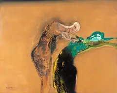 Nº AB 72-28 by Manabu Mabe, 1972, óleo sobre tela, offered Jun 2019