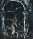 Daniel Senise, Sem Título, 1986, óleo sobre tela