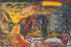 Sem Título by Rodrigo Andrade, 1989, óleo sobre tela, offered Jun 2019