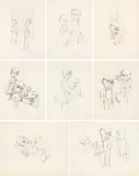 Lasar Segall, Acht Lithographien Nach Bübü, litografia sobre papel