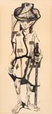 Menino de Brodowski by Candido Portinari, 1946, óleo sobre papel, offered Jun 2019