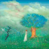 Alma Welt no Campo Florido by Guilherme de Faria, 2015, óleo sobre tela, offered Mar 2019