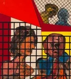 Sem Título by Inácio Rodrigues, 1968, óleo sobre placa, offered Mar 2019