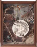 Ebó Festerê by Rodrigo Bueno, 2015, colagem montada em caixa de madeira, offered Mar 2019