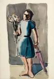 Sem Título by Hannah Brandt, 1960, aquarela sobre papel, offered Mar 2019