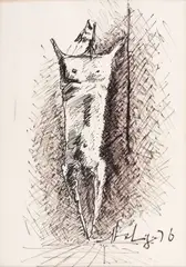 Sem Título by Francisco Stockinger, 1976, nanquim sobre papel, offered Mar 2019