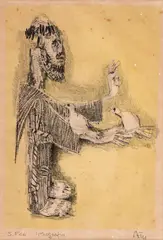 São Francisco by Poty Lazzarotto, litografia sobre papel, offered Mar 2019