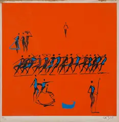 Carybé, Sem Título, serigrafia sobre papel