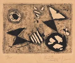 Carreteis by Iberê Camargo, 1967, gravura em metal sobre papel, offered Mar 2019