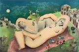 Cícero Dias, Descanso, litogravura sobre papel