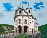 Yasuichi Kojima, Igreja Nossa Senhora do Rosário Ouro Preto, 2014, óleo sobre tela