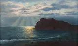 Paisagem by Joaquim Dutra, óleo sobre tela, offered Mar 2019