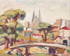 Mario Zanini, Sem Título, 1968, óleo sobre tela