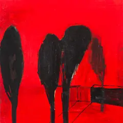Sem Título by Vânia Mignone, 1998, óleo sobre placa, offered Mar 2019