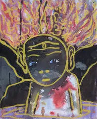 Sem Título by Cabelo, 2008, acrílica sobre tela, offered Mar 2019