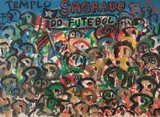 Rubens Gerchman, Templo Sagrado do Futebol, 1982, óleo sobre tela colado em compensado