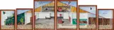 The Gret Annoyance House Project (políptico) by Daniel Murgel, 2011, aquarela e canetas sobre papel, offered Mar 2019