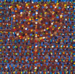 Arvore da Vida by Fernando Lucchesi, 2001, acrílica sobre madeira, offered Mar 2019
