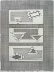 Frank Stella, Grid Stack, 1970, litogravura sobre papel