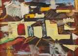 Casario by Aldo Bonadei, 1968, óleo sobre madeira, offered Mar 2019