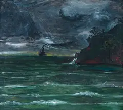 Mar by Gerda Brentani, 1942, óleo sobre madeira, offered Mar 2019
