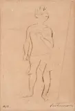 Candido Portinari, Menino, 1940, gravura ponta-seca sobre papel