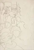 Carnaval by Di Cavalcanti, 1964, nanquim e grafite sobre papel, offered Mar 2019