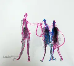 Sem Título by Manabu Mabe, 1984, técnica mista sobre papel, offered Mar 2019