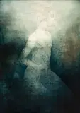 Carlos Araujo, Bailarina Azul, 1981, óleo sobre madeira