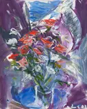 Antonio Helio Cabral, Vaso de Flor, óleo sobre tela