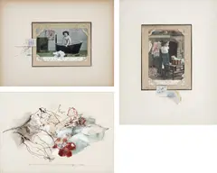 Sem Título by Ubirajara Ribeiro, 1986, técnica mista sobre papel, offered Mar 2019