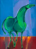 Cavalo by Aldemir Martins, 1975, acrílica sobre tela, offered Mar 2019