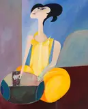 Nelly by Aldemir Martins, 1973, acrílica sobre tela, offered Mar 2019