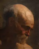 Eliseu Visconti, Cabeça de Homem, óleo sobre cartão