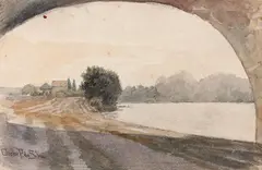 Paris by Oscar Pereira da Silva, grafite e aquarela sobre papel, offered Mar 2019