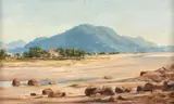 Benedito Calixto, Foz do Rio Itanháem, óleo sobre tela