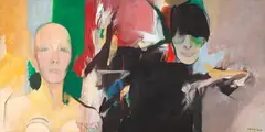 Ruth Escobar by Júlio Pomar, 1987, óleo sobre tela, offered Mar 2019