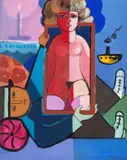 Cícero Dias, Sonho de Criança, óleo sobre tela
