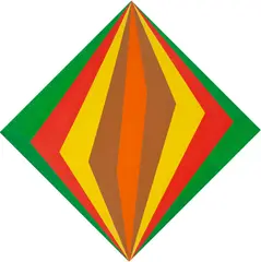 Cores Perfiladas by Hércules Barsotti, 1965, acrílica sobre tela, offered Mar 2019
