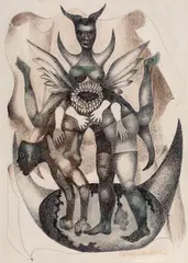 Sem Título by Di Cavalcanti, 1965, nanquim com sépia sobre papel, offered Mar 2019