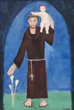 Bruno Giorgi, São Francisco, óleo sobre tela