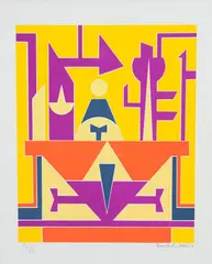 Rubem Valentim, Sem Título, serigrafia sobre papel