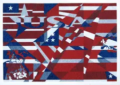 Claudio Tozzi, Sem Título, serigrafia sobre papel