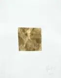 Thriller by Nelson Felix, 2018, impressão sobre folha de ouro sobre papel, offered Nov 2018