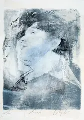 Face by Carlos Araujo, litografia sobre papel, offered Nov 2018