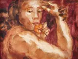 Chalita, Do Baile, 1972, óleo sobre cartão