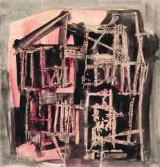 Alice Brill, Sem Título, 1975, técnica mista sobre papel
